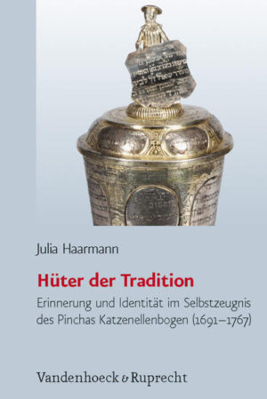 Scholars have long noted the importance of ego-documents for the analysis of historic worldviews. Julia Haarmann offers the first thorough exploration of the Hebrew ego-document Yesh Manchilin, written by rabbi Pinchas Katzenellenbogen (1691-1767). As convincingly argued, Katzenellenbogen formulates and decides upon traditions, memories and core values that are to be transmitted to his descendants because they safeguard the family’s specific identity within Jewish society. Here Haarmann applies terminology taken from the area of media studies when she tentatively calls this selective process »cultural gatekeeping«: What aspects of family-history does Katzenellenbogen find essential for his children to know, which traditions are to be observed and which values are of central importance? By analyzing the hitherto almost neglected ego-document Yesh Manchilin in light of these questions several revealing insights are provided into multicolored thriving Jewish life in Aschkenas at the beginning of the 18th century.