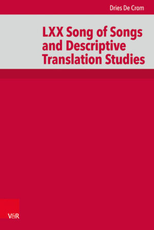 Dries De Crom intends to stimulate the cross-fertilization of Septuagint Studies and Translation Studies, particularly the theoretical framework of Descriptive Translation Studies (DTS). It engages with concepts and theories from DTS in order to demonstrate their applicability to the study of the Septuagint. The aim is not to replace the established methods of Septuagint Studies, but rather to show that they are fully compatible with descriptive approaches to translation.The greater part of the volume is dedicated to a meticulous verse-by-verse comparison between the LXX and MT texts of Song of Songs. As there is at present no full critical edition of the Greek texts of Song of Songs, due attention is given to the most important witnesses to the pre-Hexaplaric text. The textual study engages with matters of translation technique, textual criticism, linguistic interference and the interpretation of LXX Song of Songs.On the basis of this textual analysis, the volume explores the question of Kaige-Theodotion and LXX Song of Song’s relation to it, as well as the peculiar textual-linguistic profile of LXX Songs of Songs, against the background of translational norms, interference, interlanguage and literary code.