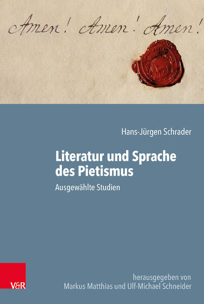 Die Wirkungen des Pietismus als der wichtigsten Reformbewegung des deutschen Protestantismus, der im 17. und 18. Jahrhundert die Mehrheit der Bevölkerung erfasst hat, auf die deutschsprachige Literatur zwischen Sturm und Drang und Romantik sind in Umrissen erforscht und bekannt. Sie erklären grundlegende Unterschiede gegenüber den europäischen Nachbarkulturen, die spezifische Eigenart der deutschen Aufklärung, erste Anstöße zu konfessioneller Toleranz, auch gegenüber den Juden, Traditionen empfindsamer Innigkeit, Herzenssprache und inspirativ-ekstatischer Poetologie. Gegenüber den theologischen sind aber literaturwissenschaftliche Zugriffe auf das pietistische Schrifttum selbst, auf die pietistische Lyrik, die Lebenszeugnisse, Bibelübersetzungen, auf die pietistische Sondersprache und ihre Argumente, noch rar. Eine Auswahl einschlägiger Pilotstudien des auf diesem Feld mannigfach hervorgetretenen Genfer Germanisten aus den letzten 30 Jahren, von dreien seiner vormals Göttinger Schüler neu vorgelegt, soll dazu dienen, dieses Defizit zu verringern. Das Verhältnis zur Aufklärung wird neu vermessen, Gedichte so eigengeprägter Autoren wie Hoburg, Haug, Rock, Zinzendorf und Tersteegen lassen erkennen, dass stärkste literarische Anregungen vom radikalen Flügel des Pietismus und seinen hermetischen Traditionen ausgehen. Charakteristische Gattungen, Denkvorgaben und Sprachprägungen werden analysiert, christlich-jüdische und deutsch-amerikanische Interaktionen reflektiert, und der Blick wird gelenkt auf oft übersehene literaturgeschichtliche Zusammenhänge.