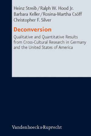 This book presents case studies and empirical data of a phenomenon which increasingly gains popularity in Western societies: deconversion. There is, the authors argue, no better word than deconversion to describe processes of disengagement from religious orientations because these have much in common with conversion. Termination of membership may eventually be the final step of deconversion, but it involves biographical and psychological dynamics which can and need to be reconstructed by qualitative approaches and analyzed by quantitative instruments.In the Bielefeld-based Cross-Cultural Study on Deconversion disengagement processes from a variety of religious backgrounds in the USA and in Germany were examined, ranging from well-established religious organizations to new religious and fundamentalist groups. Nearly 1,200 persons participated in thestudy and were interviewed from 2002 to 2005. In the focus of the study are 100 deconverts from the USA and from Germany who were examined with narrative interviews, faith development interviews and an extensive questionnaire. For case study elaboration, the study followed a research design with an innovative triangulation of qualitative and quantitative data. Four chapters, corresponding to four types of deconversion, present 21 case studies. The highlights of the research project are new data on spirituality-the deconverts in particular appear to prefer a »more spiritual than religious« self-identification-and in-depth analyses of a variety of deconversion narratives with special focus on personality factors, motivation, attitudes, religious development, psychological well-being and growth, religious fundamentalism and right-wing authoritarianism. The results of this project which was funded by the Deutsche Forschungsgemeinschaft are of special relevance for counselling and pastoral care, for religious education and for people concerned with administration and management of religious groups and churches, but also for a wider audience interested in contemporary changes in the religious fields in the USA and Germany.