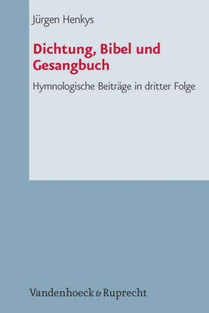 In this book Jürgen Henkysexamines hymns, hymnwriters, and hymnbooks. His 24 articles in five main parts cover the time from Luther up to the present. The general subject of research and information on selected hymns and hymnwriters is the relationship between biblical authority, poetical quality and contemporary piety.