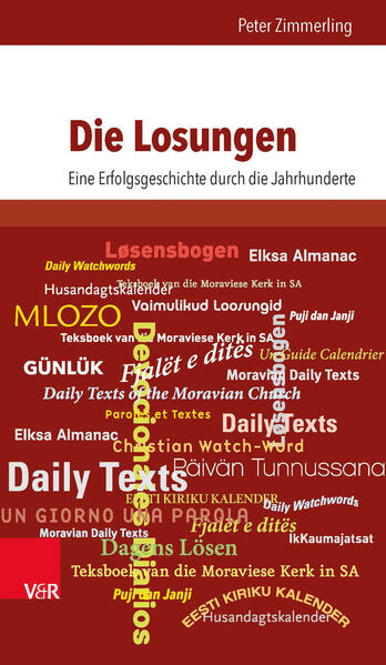 The Daily Watchwords spread all over the world and are known as the most famous devotional book of the Protestants. There are translations in more than 50 languages. Until today they advise in political, economical, and spiritual issues. Peter Zimmerling brings to light new aspects of reception, theology and practice, and evokes Otto von Bismarck, Jochen Klepper and Dietrich Bonhoeffer who regularly benefited from the reading.