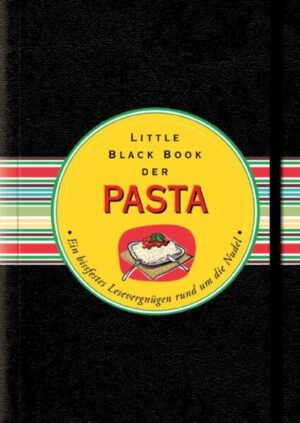 Farfalle, Cannelloni, Spaghetti, Ravioli, Fusilli, Makkaroni, Lasagne -- die italienische Nudelvielfalt kennt keine Grenzen. Auch die Liste der Pastagerichte scheint endlos und lecker! Appetit bekommen? Barbara Grundler hält in diesem kleinen schwarzen Büchlein eine Menge köstlicher Nudelrezepte bereit: ob Pasta mit Gemüse, Meeresfrüchten, Fleisch oder aus dem Ofen -- für jeden Geschmack ist etwas dabei! Außerdem geht sie der Geschichte der Nudel auf die Spur, sie reist nach China und zurück in die Antike, und fragt, woher kommt die Nudel überhaupt? Schließlich erklärt Barbara Grundler die Bedeutung der Pastagerichte im (italienischen) Menü und die wichtigsten Pastaformen sowie das Rezept für einen echten Pastateig.