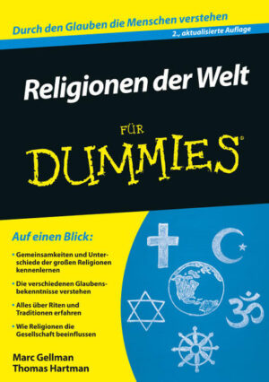 Über Religionen wird viel behauptet, noch mehr vermutet und wenig gewusst. "Religionen der Welt für Dummies" stellt Ihnen verschiedene Religionen vor, zeigt Gemeinsamkeiten und Unterschiede. Marc Gellman und Thomas Hartman erzählen von heiligen Menschen und Schriften der Religionen und auch deren Standpunkten zu kritischen ethischen Fragen. Die Autoren schildern Ihnen, wie die Menschen ihren Glauben praktizieren, wo Religionen fatale Auswirkungen auf die Gesellschaft hatten und warum die "Goldene Regel" immer gilt. So liefert Ihnen das Buch einen objektiven Überblick über den Glauben der Menschen rund um die Welt.