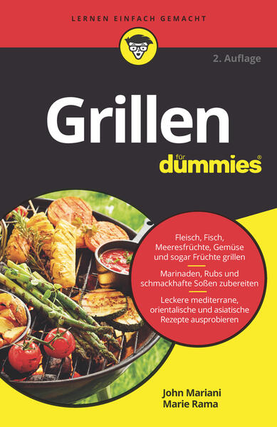 Egal, ob Sie ganz traditionell am liebsten Grillwurst essen, ein frisch mariniertes Steak oder einen Gemüsespieß bevorzugen - Grillen gehört einfach zum Sommer dazu und auch das Wintergrillen wird immer beliebter. Marie Rama und John Mariani helfen Ihnen bei der Auswahl eines für Ihre Bedürfnisse geeigneten Grills, zeigen Ihnen, wie Sie das perfekte Grillfeuer entfachen und welche Gerätschaften hilfreich sind. Lernen Sie dann die unzähligen Möglichkeiten dieser wunderbaren Garmethode kennen. Würzen Sie Ihr Grillgut mit köstlichen Marinaden und leckeren Soßen. Grillen Sie Burger, Rippchen, Fisch, Meeresfrüchte, Gemüse oder sogar Obst. Unter den zahlreichen köstlichen Rezepten in diesem Buch finden sicherlich auch Sie Ihr neues Lieblingsrezept.