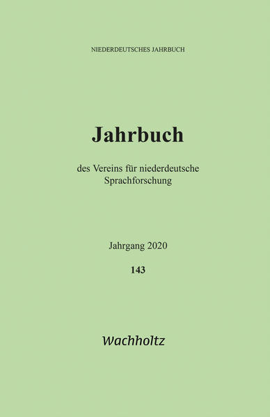 Niederdeutsches Jahrbuch 143 (2020) | Bundesamt für magische Wesen