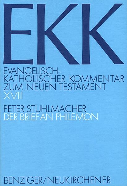 Der Brief des Apostels Paulus an Philemon ist der kleinste unter den uns erhaltenen Paulusbriefen. Historisch und theologisch ist er dennoch von erheblichem Interesse, weil er uns an einem in der Antike häufiger auftauchenden Problemfall, nämlich einer Sklavenflucht, erkennen lässt, wie der Apostel sein Rechtfertigungsevangelium und seine Konzeption von der christlichen Gemeinde als dem einen Leib des Christus in den praktischen Lebensvollzug einer christlichen Hausgemeinde hinein verantwortet: Paulus sendet den flüchtigen, von ihm zu Christus bekehrten Sklaven Onesimus zunächst zurück zu Philemon, seinem Herrn, und bittet mit Nachdruck um seine Aufnahme als eines christlichen Mitbruders. Gleichzeitig lässt der Apostel erkennen, dass er auf die Freistellung des Onesimus für die Zwecke der paulinischen Mission hofft. Es geht Paulus im Philemonbrief also nicht einlinig um die christliche Stabilisierung antiker Sozialverhältnisse, sondern um ihre geistliche Durchdringung und missionarische Nutzung. Zeichen dessen ist, dass der Apostel den Fall des Onesimus, seiner Wiederaufnahme und eventuellen Freilassung nicht Philemon allein, sondern der Hausgemeinde des Philemon insgesamt zu bedenken gibt. Der Philemonbrief ist also kein Privatbrief im modernen Sinne, sondern ein Philemon und seine Hausgemeinde gemeinsam betreffendes Bittschreiben des Paulus. Der vorliegende Kommentar bemüht sich um eine historisch genaue, aber zugleich auslegungs- und wirkungsgeschichtlich reflektierte theologische Exegese, d.h. es geht ihm um Aufhellung des historischen Textsinnes und gleichzeitig um ein kritisches Gespräch mit der (einseitig akzentuierenden) kirchlichen Auslegung des Briefes von den Anfängen bis zur Gegenwart.