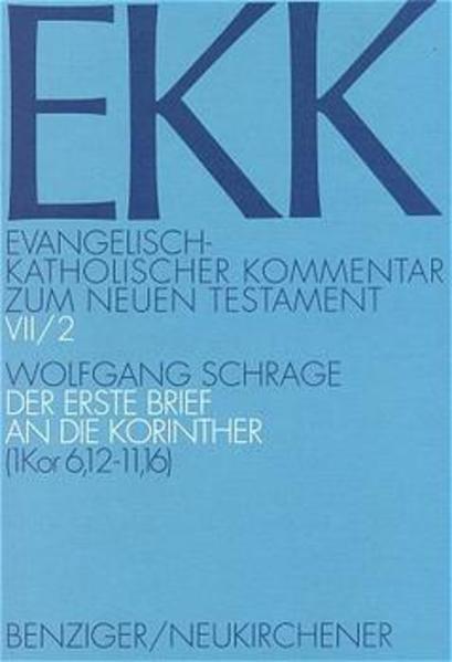 Der 1. Korintherbrief ist wie kaum ein anderer Paulusbrief ein überzeugendes Paradigma situations- und praxisbezogener Theologie. Mannigfache Irrungen und Wirrungen in der korinthischen Gemeinde, insbesondere ihr den eschatologischen Vorbehalt überspringender ' Enthusiasmus', veranlassen Paulus zu dem an Themenvielfalt und Detailliertheit ungewöhnlich reichen Brief, mit dem er die Gemeinde wieder auf den Böden der irdischen Realität und der Nüchternheit der Agape zurückzuholen sucht. Weil Paulus auf briefliche und mündliche Nachrichten über die korinthische Gemeinde eingeht, ist sein Brief zugleich eine erstrangige Quelle für die Alltags- und Glaubensprobleme einer jungen Missionsgemeinde inmitten des Synkretismus einer antiken Hafen- und Großstadt. Nicht von ungefähr hat der Brief, der eine Fülle religionsgeschichtlicher und literarkritischer, epistolographischer und rhetorischer, soziologischer und ethischer Probleme aufwirft, in den letzten Jahren öfter als Ansatzpunkt für mancherlei neue Fragestellungen in der Exegese gedient. Der EKK Kommentar versucht, die korinthische Position sowie vor allem die theologische Argumentation des Paulus zu erschließen. Ein besonderer Schwerpunkt ist dabei auf die Auslegungs- und Wirkungsgeschichte gelegt worden, deren Linien immer wieder bis in die Gegenwart ausgezogen werden, um den Blick für das chancen- und risikoreiche Potential zu schärfen, das dem paulinischen Ruf zur Einheit der Kirche, zum Zentrum des Evangeliums in Kreuz und Auferweckung Jesu Christi, zur Zukunftserwartung sowie zum konkreten christlichen Lebensstil und Gemeindeaufbau innewohnt und sich bis heute nicht erschöpft hat.