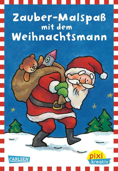 Weihnachts- Zauberei! Das kleine Malbuch mit wunderbaren Weihnachtsmotiven und acht geheimnisvolle Zauberseiten. Einfach mit Buntstift drübermalen und das Bild erscheint. Viel Spaß! Für Kinder ab 3 Jahren Ricky Waschbär, Pixis bester Freund, präsentiert die Pixi- kreativ- Bücher: malen, basteln, raten, spielen kreativ fördern für zu Hause und unterwegs Pixi kreativ für Kleine mit großen Ideen