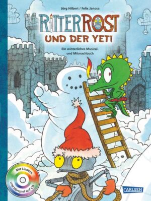 Oschneemine ein aufgeregter Schneemann auf der Eisernen Burg des Ritter Rost! Er hat eine wichtige Nachricht für den schlausten, klügsten und mutigsten Ritter von ganz Schrottland: ein Yeti bedroht das Volk der Schneemänner! Als der Ritter davon hört, würde er sich natürlich am liebsten unter der Bettdecke verstecken. Doch Bö und Koks sind sich einig, den Schneemännern muss geholfen werden. Gemeinsam ziehen sie los und kommen dem geheimnisvollen Schneemonster bald auf die Schliche … Die jahreszeitlichen Mitmach- Musicals von Ritter Rost mit sieben Songs und Hörspiel auf CD. Kinder- Musicals selbst aufführen? Vielfältige Aufführungsmaterialien für Schulen und Kindergärten unter www.musicals- on- stage.de