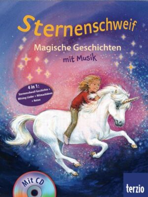 Die schönsten Sternenschweif- Geschichten mit Liedern! Jeden Tag verbringt Laura so viel Zeit wie möglich mit Sternenschweif, dem liebsten Pony der Welt. Für dieses Buch wurden einige die schönsten Abenteuer zusammengestellt und mit schönen, gefühlvollen Sternenschweif- Liedern versehen. So können die Mädchen ihre Heldinnen Laura, Mel und Jessica und ihr Lieblingspony Sternenschweif noch fester ins Herz schließen. für alle Sternenschweif- Fans schon über 3 Millionen Sternenschweif- Bücher in Deutschland