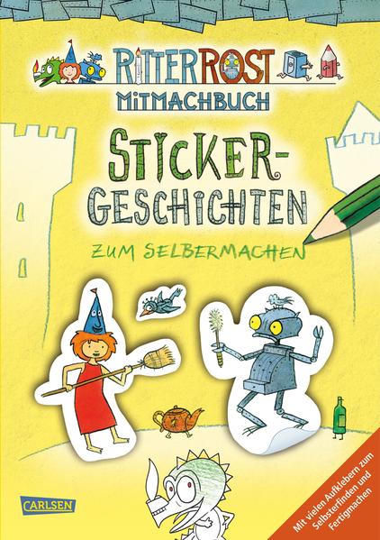 Hilfe, Ritter Rost soll für König Bleifuß einen Pobeißer fangen und gerät dabei in große Gefahr! 19 kleine Bildergeschichten zum Weitermalen und Stickern ergeben zusammen ein spannendes Abenteuer. Mit Stift, Stickern und Fantasie entsteht so eine ganz eigene Ritter Rost Geschichte. • 19 lustige Ausmalgeschichten zum Mitmalen • mit Stift und Stickern entstehen kurzerhand eigene Bilder • über 40 Sticker mit den beliebten Helden