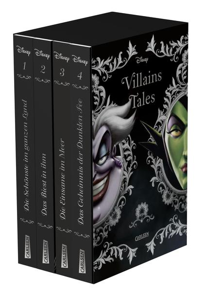 Disney. Villains: Villain Tales. Taschenbuch-Schuber. Enthält die Geschichten »Die Schönste im ganzen Land«, »Das Biest in ihm«, »Die Einsame im Meer«, »Das Geheimnis der Dunklen Fee« | Bundesamt für magische Wesen