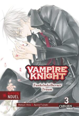 Das VAMPIRE KNIGHT Imperium von Matsuri Hino funkelt nochmals auf und beschließt die weltweit erfolgsverwöhnte Manga- Saga mit einer dritten Nippon- Novel: FUNKELNDSILBERNER TRAUM. Die eigenständige Geschichte bietet dem Leser einen noch tieferen Einblick in die düstere Welt der Vampire der Cross Academy... Durch den Kampf mit Rido wurde die Night Class der Cross Academy ausgelöscht. Zero und Yuki gehen nun getrennte Wege. Nachts streift Zero zusammen mit Kaido als Hunter durch die Stadt und kontrolliert die Vampire. Wer überwacht ihn dabei heimlich? Eine wunderschöne »Vampir- Horror- Romanze«! Die dritte Novel von VAMPIRE KNIGHT rundet das Finale der Saga ab! Mit exklusiven Zeichnungen von Matsuri Hino und einem tollen Poster!