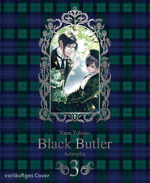 Das dritte Artbook zu Yana Tobosos Bestseller-Serie BLACK BUTLER ist ein absoluter Knaller für jeden Fan von Ciel Phantomhive und seinem teuflisch-guten Butler. Die edle Hardcover-Ausgabe präsentiert auf über 130 Seiten Farbillustrationen und bietet einen kleinen Einblick in Yana Tobosos Arbeitswelt...