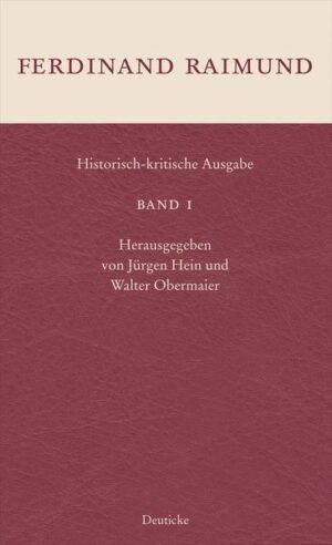 Eine den heutigen editionsphilologischen Grundsätzen entsprechende wissenschaftliche Neuausgabe der Werke Ferdinand Raimunds gilt seit langem als Desiderat. Diese Lücke soll in den nächsten Jahren durch eine neue historisch-kritische Gesamtausgabe in fünf Bänden geschlossen werden. Neben den Theaterstücken Raimunds, die erstmals getreu nach den Originalhandschriften geboten werden, wird die Ausgabe auch seine Briefe, Einlagen in Stücken fremder Autoren und andere Texte enthalten. Band 1 dieser Edition, herausgegeben von Jürgen Hein und Walter Obermaier, ist den Stücken „Der Barometermacher auf der Zauberinsel“ (1823) und „Der Diamant des Geisterkönigs“ (1824) gewidmet.