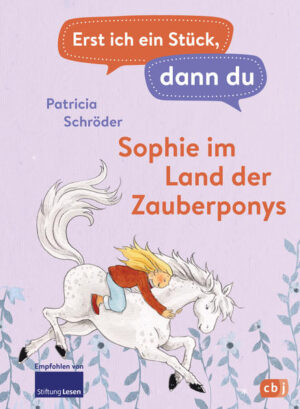 Die erfolgreiche Kinderbuchreihe mit bewährtem Konzept für das gemeinsame Lesenlernen und üben Sophie gerät auf wundersame Weise in ein magisches Feenreich und trifft dort ein Zauberpony. Von Perlauge erfährt Sophie, dass sie nicht zufällig in dieser Wunderwelt gelandet ist, denn das Feenreich ist in Gefahr! Die Zauberkräfte der Zauberponys, Feen und Elfen werden immer schwächer. Niemand weiß, warum das geschieht. Doch wenn die Zauberwesen keine magischen Kräfte mehr haben, wird auch das Feenreich untergehen. Jetzt liegen alle Hoffnungen auf Sophie. Kann sie das Rätsel lösen und die Zauberwelt retten? Wenn das Lesen für Leseanfänger noch mühsam ist, heißt es in vielen Familien: »Lass uns gemeinsam lesen. Erst ich ein Stück, dann du. Wir wechseln uns ab.« Deswegen ist unsere beliebte Erstleser- Reihe »Erst ich ein Stück, dann du« speziell für das gemeinsame Lesen konzipiert: * Leseabschnitte für die erfahrenen Vorleser*innen und die Leseanfänger*innen wechseln sich ab * längere Passagen für Vorleser*innen in kleiner Schrift * kurze Texte für Leseanfänger*innen in Fibelschrift So macht gemeinsames Lesenlernen Spaß! Ausstattung: Mit fbg. Illustrationen