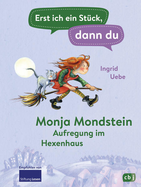 Die erfolgreiche Kinderbuchreihe mit bewährtem Konzept für das gemeinsame Lesenlernen und - üben Bisher kannte Hexe Monja Mondstein nur den Hexenwald. Deswegen ist sie ganz schön aufgeregt, als sie allein in das leerstehende Haus ihres Onkels, eines berüchtigten Hexenmeisters, ziehen und geheimnisvolle Aufträge für ihn erledigen soll. Das Haus liegt in der Menschwelt. Und deswegen freut sich Monja, dass sie von den Kindern Marie und Leon freundlich aufgenommen wird. Die sind wiederum fasziniert von Monja Mondstein, die aus leeren Umzugskisten die tollsten Sachen hervorzaubert und merkwürdige Haustiere besitzt ... Wenn das Lesen für Leseanfänger noch mühsam ist, heißt es in vielen Familien: »Lass uns gemeinsam lesen. Erst ich ein Stück, dann du. Wir wechseln uns ab.« Deswegen ist unsere beliebte Erstleser- Reihe »Erst ich ein Stück, dann du« speziell für das gemeinsame Lesen konzipiert: * Leseabschnitte für die erfahrenen Vorleser*innen und die Leseanfänger*innen wechseln sich ab * längere Passagen für Vorleser*innen in kleiner Schrift * kurze Texte für Leseanfänger*innen in Fibelschrift So macht gemeinsames Lesenlernen Spaß! Ausstattung: Mit fbg. Illustrationen