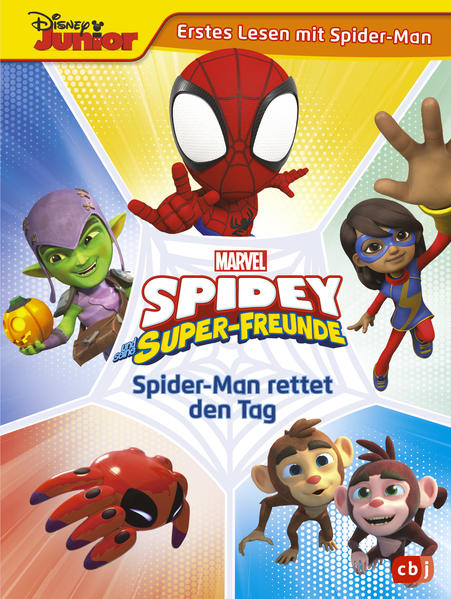 Erstes Lesen mit Spider- Man: Kurze Geschichten voller Spannung und Action Spider- Man steckt mitten im Kampf gegen den Grünen Kobold, da gehen ihm die Netze aus. Kann seine Roboter- Freundin TRACE- E helfen? Und als eine Horde Affen aus dem Zoo ausbricht, machen sich Spidey und Ms. Marvel auf eine wilde Verfolgungsjagd. Zwei kurze Geschichten aus der Serie »Marvel Spidey und seine Super- Freunde« mit großer Schrift und vielen Illustrationen, perfekt für das erste Lesen. Enthält die Folgen »Spidey in der Klemme« und »Die Affen sind los!«. Alle Bände der Reihe »Marvel Spidey und seine Super- Freunde«: Spider- Man rettet den Tag (Band 1) Spider- Man löst jedes Problem (Band 2) Ausstattung: Mit fbg. Illustrationen