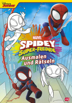 Ausmalund Rätselspaß mit Spidey und seinen Super- Freunden Team Spidey macht Schluss mit Langeweile: Dieses Ausmalund Rätselbuch bringt seitenweise Spaß für Fans von Spidey und seinen Super- Freunden! Kinder ab 6 Jahren können auf einfachen Schwarz- Weiß- Malvorlagen ihre liebsten Helden mit Farbe zum Leben erwecken und finden jede Menge tolle Rätsel, Suchbilder und Beschäftigungsspaß mit Spidey, Miles, Ghost Spider, Trace- E und vielen mehr! Ideal gegen Langeweile daheim und unterwegs. Perfekte Beschäftigung für Marvel- Fans ab 6 Jahren mit über 60 einfachen Schwarz- Weiß- Malvorlagen und über 40 Seiten Beschäftigungsspaß. Ausstattung: Mit s/w Illustrationen