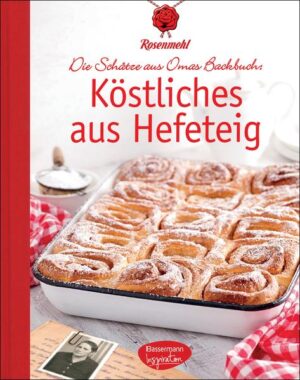 Lieblingsgebäck endlich selber backen Hefeteig gehört zu den beliebtesten Teigarten – eben weil er so vielseitig für unterschiedlichste Backwaren verwendet werden kann. Auch dafür wurden wieder die besten alten, handgeschriebenen Familienrezepte gesammelt, die es wert sind, der Vergessenheit entrissen zu werden. Für jeden Geschmack und Anlass hält die Sammlung das ideale Rezept bereit. Freuen Sie sich auf ein liebevoll und hochwertig gestaltetes Buch mit Rezepten für süße und pikante Köstlichkeiten von Blechkuchen bis Kleingebäck. Ausstattung: durchgehend mit Farbfotos bebildert