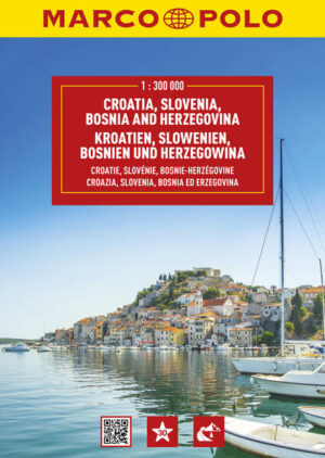 Der MARCO POLO Reiseatlas zeichnet sich durch moderne Kartographie aus und bildet Kroatien, Slowenien und Bosnien im optimalen Maßstab 1:300 000 ab. Mit Highlights aus Kultur und Natur und landschaftlich schönen Strecken wird dein Roadtrip damit zum echten Erlebnis. Länder- und Reiseinformationen bewahren dich vor dem Knöllchen, und das praktischen Zoom-System bietet von der Europakarte bis zum Stadtplan immer das richtige Kartendetail, sowohl für die Planung als auch während der Fahrt.