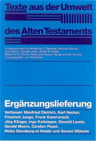 Abschluß einer erfolgreichen Reihe-Kommentierte Quellen für die Bibelauslegung Die Reihe ist ein großer Erfolg: Mit der Publikation einer Fülle von Vergleichsmaterial hat sie der Interpretation alttestamentlicher Schriften neue Voraussetzungen geschaffen. Die Schriften Altisraels können mit Hilfe der TUAT im Kontext seiner Umwelt gesehen und verstanden werden. Dieser Ergänzungsband schließt einige Lücken der bisherigen Edition und beendet die erste Folge der TUAT . Es finden sich hier unter anderem: Neubabylonische Königsinschriften und ein systematischer Querschnitt durch die akkadischen Rechts- und Verwaltungsurkunden, der Adaepos und die Geburtslegende Sargons sowie eine paradigmatische Sammlung hethitischer Dokumente. In der ägyptischen Sektion ist hier endlich das Märchen von den zwei Brüdern dargeboten sowie die Erzählung von der Eroberung Joppes durch einen Offizier Thutmoses III. Aramäische und phönizische Texte sowie solche aus Ugarit runden den Band ab.