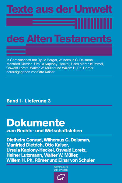 Ein Serienwerk aus den altorientalischen Kulturen Die »Texte aus der Umwelt des Alten Testaments« (TUAT) machen in großem Umfang wichtige Texte der altorientalischen Kulturen-teilweise erstmals-in deutscher Übersetzung zugänglich. Diese Texte wurden von Fachleuten und Forschern der jeweiligen Kulturen und Sprachen nach dem Urtext neu übersetzt, in ihren historischen Kontext eingeordnet und ausführlich kommentiert.