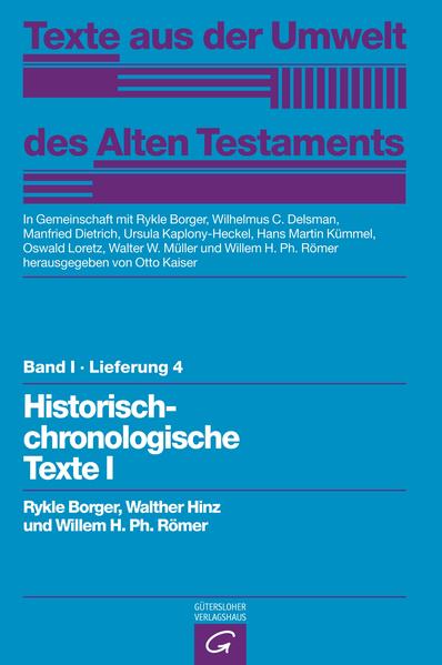 Ein Serienwerk aus den altorientalischen Kulturen Die »Texte aus der Umwelt des Alten Testaments« (TUAT) machen in großem Umfang wichtige Texte der altorientalischen Kulturen-teilweise erstmals-in deutscher Übersetzung zugänglich. Diese Texte wurden von Fachleuten und Forschern der jeweiligen Kulturen und Sprachen nach dem Urtext neu übersetzt, in ihren historischen Kontext eingeordnet und ausführlich kommentiert.