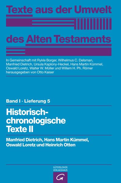 Ein Serienwerk aus den altorientalischen Kulturen Die »Texte aus der Umwelt des Alten Testaments« (TUAT) machen in großem Umfang wichtige Texte der altorientalischen Kulturen-teilweise erstmals-in deutscher Übersetzung zugänglich. Diese Texte wurden von Fachleuten und Forschern der jeweiligen Kulturen und Sprachen nach dem Urtext neu übersetzt, in ihren historischen Kontext eingeordnet und ausführlich kommentiert.