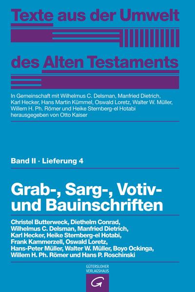 Ein Serienwerk aus den altorientalischen Kulturen Die »Texte aus der Umwelt des Alten Testaments« (TUAT) machen in großem Umfang wichtige Texte der altorientalischen Kulturen-teilweise erstmals-in deutscher Übersetzung zugänglich. Diese Texte wurden von Fachleuten und Forschern der jeweiligen Kulturen und Sprachen nach dem Urtext neu übersetzt, in ihren historischen Kontext eingeordnet und ausführlich kommentiert.