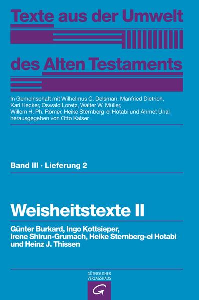 Ein Serienwerk aus den altorientalischen Kulturen Die »Texte aus der Umwelt des Alten Testaments« (TUAT) machen in großem Umfang wichtige Texte der altorientalischen Kulturen-teilweise erstmals-in deutscher Übersetzung zugänglich. Diese Texte wurden von Fachleuten und Forschern der jeweiligen Kulturen und Sprachen nach dem Urtext neu übersetzt, in ihren historischen Kontext eingeordnet und ausführlich kommentiert.