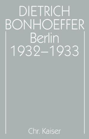 In der kurzen Zeit von November 1932 bis Oktober 1933 hat Dietrich Bonhoeffer einen entscheidenden Wandel seiner Existenz vollzogen und einige seiner bemerkenswertesten Leistungen vollbracht. Aus der Enge trat er in die Weite und gelangte zu einer überzeugenden Zeitgenossen- und Zeugenschaft unter den Bedingungen der Diktatur. Dieser Band legt die schriftlichen Äußerungen jener Epoche in Briefen, Vorlesungen, Aufsätzen, theologischen Gutachten, Predigten u. a. vor. Hervorzuheben sind z. B. die beiden Arbeiten, die sich der Herausforderung durch die totalitäre Macht stellen: "Der Führer und der Einzelne in der jungen Generation" und "Die Kirche vor der Judenfrage" sowie die beiden Texte, die der Standortgewinnung einer aus den Fugen geratenen Kirche dienen: "Christologie" und "das Betheler Bekenntnis".