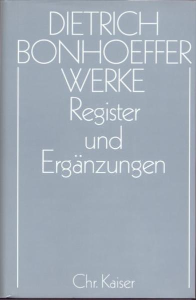 Der abschließende Band der Dietrich Bonhoeffer Werke (DBW) enthält:-Bisher unveröffentlichte Texte: Briefe, theologische Arbeiten und Dokumente.-Ein alphabetisches Dokumenten- und Titelverzeichnis, das die Texte der ganzen Reihe nach Titel oder Korrespondenzpartner erschließt.-Ein Gesamtregister zu allen Bänden mit den Abteilungen Bibelstellen-, Personen-, Sach- und Ortsregister.-Eine Auflistung von Korrekturen zu den Einzelbänden.-Ein Nachwort von Wolfgang Huber zum Abschluss der Reihe. Der Band bietet wesentliche Hilfsmittel für den Zugang zu und Umgang mit Dietrich Bonhoeffers schriftlichen Nachlass.