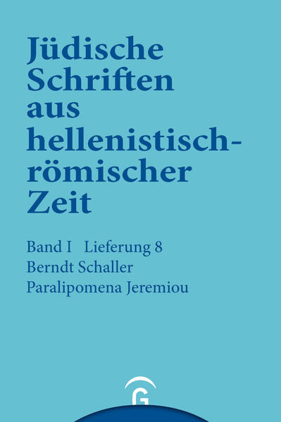 Mit den "Jüdischen Schriften aus hellenistisch-römischer Zeit" erscheint eine historisch-kritische Neuausgabe der Apokryphen und Pseudepigraphen, also der zahlreichen jüd. Quellen, die für das Verständnis des frühen Judentums u. der Entstehung des Christentums zwischen dem 2. Jh.v. Chr. u. dem 1. Jh. n. Chr. maßgebend sind.