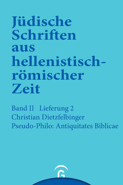 Mit den "Jüdischen Schriften aus hellenistisch-römischer Zeit" erscheint eine historisch-kritische Neuausgabe der Apokryphen und Pseudepigraphen, also der zahlreichen jüd. Quellen, die für das Verständnis des frühen Judentums u. der Entstehung des Christentums zwischen dem 2. Jh.v. Chr. u. dem 1. Jh. n. Chr. maßgebend sind.