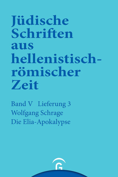 Mit den "Jüdischen Schriften aus hellenistisch-römischer Zeit" erscheint eine historisch-kritische Neuausgabe der Apokryphen und Pseudepigraphen, also der zahlreichen jüd. Quellen, die für das Verständnis des frühen Judentums u. der Entstehung des Christentums zwischen dem 2. Jh.v. Chr. u. dem 1. Jh. n. Chr. maßgebend sind.