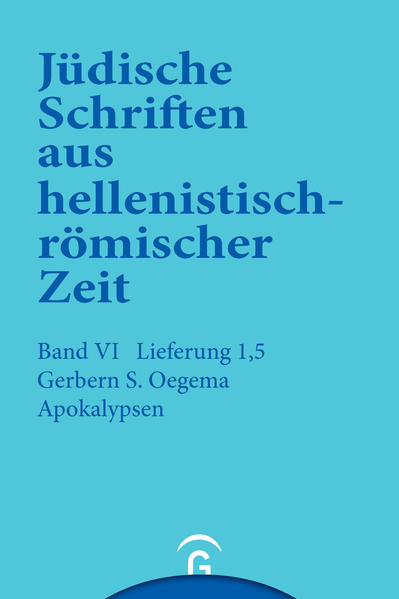 Mit den "Jüdischen Schriften aus hellenistisch-römischer Zeit" erscheint eine historisch-kritische Neuausgabe der Apokryphen und Pseudepigraphen, also der zahlreichen jüd. Quellen, die für das Verständnis des frühen Judentums u. der Entstehung des Christentums zwischen dem 2. Jh.v. Chr. u. dem 1. Jh. n. Chr. maßgebend sind.