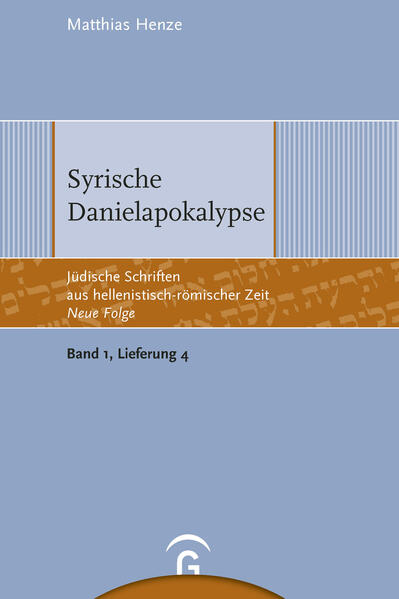 Übersetzungen antiker Quellentexte, die für das Verständnis der Kultur und Welt in neutestamentlicher Zeit von Bedeutung sind Die hier erstmals in deutscher Übersetzung vorgelegte syrische Danielapokalypse gehört zu der christlich apokryphen Literatur des 4. und 5. Jahrhunderts. Der Text beginnt mit einer Erzählung, die eng an das biblische Danielbuch anknüpft, dann aber freizügig neues Material ergänzt. Im Hauptteil der Apokalypse folgt eine ausführliche Visionsschilderung Daniels: Er berichtet über die historischen Ereignissen vom Babylonischen Exil bis zum Zweiten Kommen Christi und dem eschatologischen Mahl im himmlischen Jerusalem.