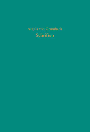 - Die erste quellenkritische Textedition der Schriften Argula von Grumbachs, einer der führenden Schriftstellerinnen der Reformation Argula von Grumbach (1492-1556/7) war gemeinsam mit Katharina Schütz Zell die führende deutsche Schriftstellerin der Refor