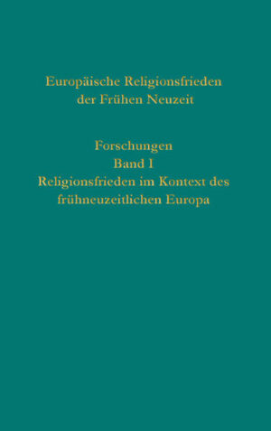 Religionsfriedenskultur in der Geschichte Europas Der konstruktive Umgang mit konfessioneller Pluralität war eine Herausforderung, die mit der Reformation in ganz Europa bewältigt werden musste. Die rechtlichen Regelungen konfessioneller Pluralität wurden in Religionsfrieden niedergelegt, die langfristig konfessionelle Koexistenz und Toleranz ermöglichten. Der Band führt die Beiträge zusammen, die auf der interdisziplinären und internationalen Tagung „Religionsfrieden im Kontext des frühneuzeitlichen Europa“ an der Akademie der Wissenschaften und der Literatur in Mainz im Februar 2022 gehalten wurden. Die Reihe bietet neuere Forschungen aus einem Langzeitvorhaben der Akademie der Wissenschaften und der Literatur in Mainz, das erstmals die europäischen Religionsfriedensregelungen im Zeitraum von 1485 (Kuttenberger Landtagsabschied) bis 1802 (Articles organiques) editorisch zusammenführt und digital im Open Access nutzbar macht. Wie leben Religionen und Konfessionen friedlich zusammen? Das historischen Ringen um die Befriedung gesellschaftlicher Großkonflikte Einblick in die Ursprünge des Toleranzgedankens auf dem Feld der Religion