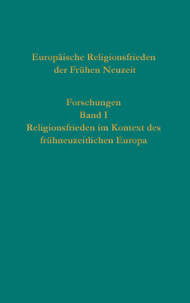 Religionsfriedenskultur in der Geschichte Europas Der konstruktive Umgang mit konfessioneller Pluralität war eine Herausforderung, die mit der Reformation in ganz Europa bewältigt werden musste. Die rechtlichen Regelungen konfessioneller Pluralität wurden in Religionsfrieden niedergelegt, die langfristig konfessionelle Koexistenz und Toleranz ermöglichten. Der Band führt die Beiträge zusammen, die auf der interdisziplinären und internationalen Tagung „Religionsfrieden im Kontext des frühneuzeitlichen Europa“ an der Akademie der Wissenschaften und der Literatur in Mainz im Februar 2022 gehalten wurden. Die Reihe bietet neuere Forschungen aus einem Langzeitvorhaben der Akademie der Wissenschaften und der Literatur in Mainz, das erstmals die europäischen Religionsfriedensregelungen im Zeitraum von 1485 (Kuttenberger Landtagsabschied) bis 1802 (Articles organiques) editorisch zusammenführt und digital im Open Access nutzbar macht. Wie leben Religionen und Konfessionen friedlich zusammen? Das historischen Ringen um die Befriedung gesellschaftlicher Großkonflikte Einblick in die Ursprünge des Toleranzgedankens auf dem Feld der Religion