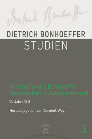 50 Jahre Internationale Bonhoeffer Gesellschaft Im Jahr 2023 wird die Internationale Bonhoeffer Gesellschaft (ibg) 50 Jahre alt. In dieser Zeit hat die Gesellschaft mit ihrem Publikationsorgan, dem ibg-Rundbrief, nicht nur einer ganzen Reihe von Fundstücken aus dem Werk Dietrich Bonhoeffers einen ersten publizistischen Ort gegeben, hier wurden auch zahlreiche Aufsätze veröffentlicht, die der Bonhoeffer-Forschung wichtige Impulse gaben. Dieser Jubiläumsband versammelt die wichtigsten dieser Schriften. Zentrale Texte der Bonhoeffer-Forschung jetzt zugänglich in einem Band Die Etappen der Bonhoeffer-Forschung im Überblick Eine wertvoller Ergänzung für jede Bonhoeffer-Bibliothek