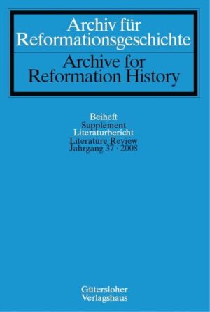 Das Archiv für Reformationsgeschichte ist die führende internationale Zeitschrift zur Erforschung der Reformation und ihrer Weltwirkungen.