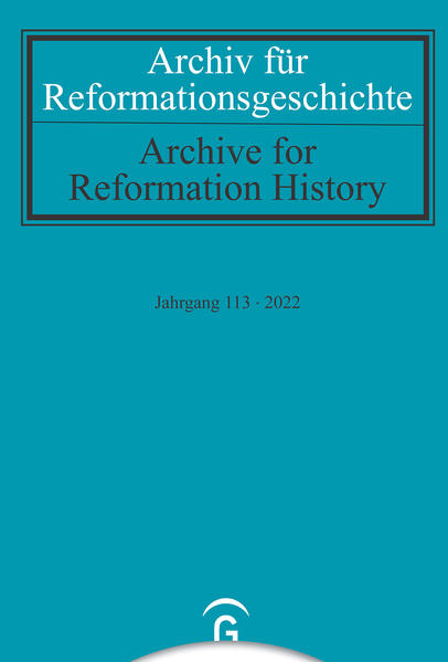 Archiv für Reformationsgeschichte - Aufsatzband |