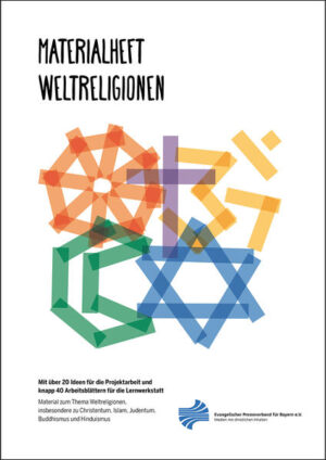 Das bunte Materialheft bietet über 20 einfache Gestaltungsideen für den Unterricht. Neben zahlreichen Vorschlägen für die Projektarbeit enthält das Heft knapp 40 Kopiervorlagen und Arbeitsblätter zu den Weltreligionen sowie zu Themen wie Toleranz und Frieden. Das Heft ist eine Fundgrube voller Ideen für den Unterricht und die Auseinandersetzung mit Religion, Glaube, Werten, Moral und Ethik. Alle Vorschläge sind in der Praxis erprobt und leicht umzusetzen. Das Materialheft eignet sich hervorragend für den Unterricht in Schulen und Bildungseinrichtungen oder für die Arbeit mit Asylbewerbern und Flüchtlingen.