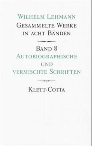 Dieser Band vereinigt verschiedenartige Texte, die das lyrische, erzählende und essayistische Werk Lehmanns ergänzen und erläutern. Die autobiographischen Schriften gruppieren sich um die mit Recht gerühmte Darstellung der Kindheit und Jugend eines Dichters, »Mühe des Anfangs« von 1952. Einen zweiten Akzent setzt das »Bukolische Tagebuch 1928-1932«, mit seinen den Jahreszeiten folgenden Wahrnehmungexerzitien. Was der Band außerdem an Verstreutem sammelt, ob Übersetzungen, Proben der schwer zugänglichen frühen wissenschaftlichen Arbeiten, ob Vorworte und Rezensionen oder Polemiken und Interviews, rundet sich zu einem Gesamtbild, vor dem Hintergrund der Biographie zwar, aber nicht nur für den Spezialisten interessant, sondern auch für Leser und Leserinnende. Ein Anhang dokumentiert Entstehung und Veröffentlichung der Texte, gibt die nötigen Erläuterungen und erschließt den Band durch Register. Herausgegeben in Verbindung mit der Akademie der Wissenschaften und der Literatur in Mainz und dem Deutschen Literaturarchiv in Marbach a.N. von Agathe Weigel-Lehmann, Hans D. Schäfer [Bd. 1-5], Reinhard Tgahrt [Bd. 6-8] und Bernhard Zeller.