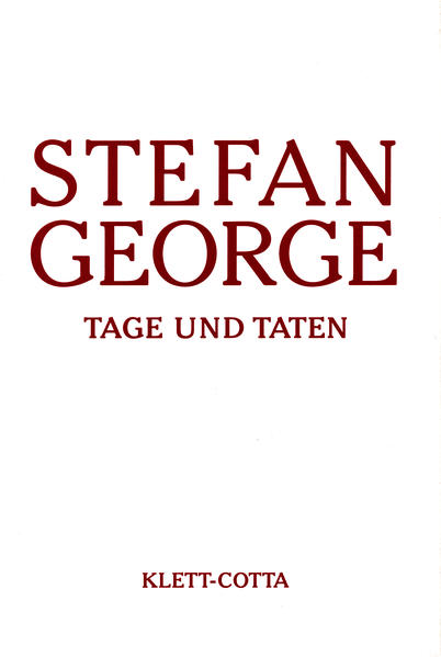 Im Verlag der Blätter für die Kunst erstmals im Oktober 1903 als Privatdruck erschienen, versammelt der Band in seiner 1925 noch einmal erweiterten Form Texte aus den Jahren 1891 bis 1915: Prosagedichte in der Nachfolge Baudelaires und Mallarmés, fiktive Betrachtungen zu Kunst und Literatur. Die Kapitel sind überschrieben: »Sonntage auf meinem Land«, »Der kindliche Kalender«, »Tage und Taten«, »Träume«, »Briefe des Kaisers Alexis an den Dichter Arkadios«, »Altertümliche Gesichte«, »Vorrede zu Maximin« u.a.