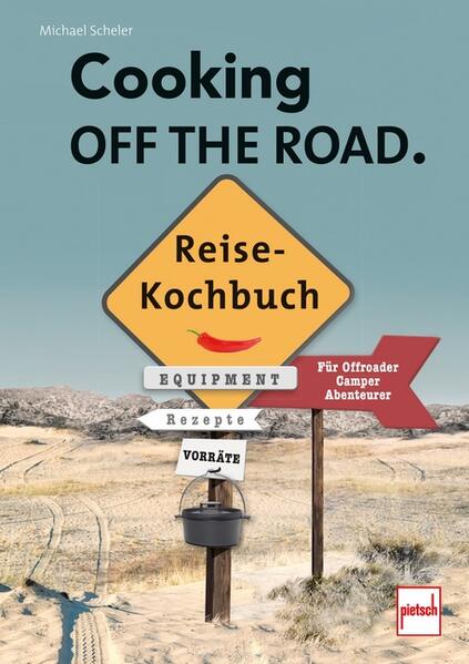 Wer »Outdoor« oder auch »Offroad« unterwegs ist, muss nicht zwangsläufig auf schmackhaftes Essen verzichten. Das beweist auch das neue Reisekochbuch von Michael Scheler: Leckere Gerichte mit unkomplizierter Zubereitung und wenig Zutaten machen das Kochen unterwegs zu einem kulinarischen Erlebnis. Von gutbürgerlich über exotisch bis hin zu Rezepten mit »soul-foodigem« Flair ist für jeden Geschmack etwas dabei. Neben den Grundlagen zur Verpflegung und nützlichen Packlisten für Nahrungsmittel wird auch das notwendige Koch-Equipment behandelt. Dank schöner Landschaftsaufnahmen im Buch isst zudem sogar das Auge mit. Bon Appetit!