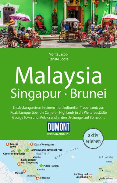 Mehr wissen, mehr erleben: Mit dem DuMont Reise-Handbuch nach Malaysia, Singapur und Brunei Hier das dynamische Wirtschaftswunderland Singapur, dort das Sultanat Brunei mit seinem immensen Ölreichtum und drumherum das äußerst vielschichtige und multikulturelle Malaysia. Wer in dieser Region Südostasiens Urlaub macht, erlebt drei Länder, die unterschiedlicher nicht sein könnten. Das DuMont Reise-Handbuch führt Sie zu allen bekannten Sehenswürdigkeiten und auf Entdeckungstouren abseits der ausgetretenen Touristenpfade - für ein Reiseerlebnis, das Ihnen »das wahre Asien« nahebringt. Das Beste jeder Region auf einen Blick: die sehenswertesten Routen, aktive Naturerlebnisse und Tipps der Autor:innen Hilfreiches zur Vorbereitung: Vorschläge für Rundtouren mit Empfehlungen zur Zeitplanung und wichtige Reiseinfos von A bis Z Alles Wissenswerte über Malaysia: Politik, Geschichte und Alltag verstehen Kommentiert und bewertet: die besten Restaurants, Unterkünfte, Shoppingadressen und mehr Für einfache Orientierung vor Ort: herausnehmbare Karte und zahlreiche Citypläne Zu Fuß, im Fahrradsattel oder per Boot - alles für aktive und abwechslungsreiche Ausflüge Dieser Malaysia-Reiseführer macht das Planen, Ankommen und Erleben leicht. Nützliche Infos von der Anreise bis zur Unterkunftssuche helfen bei der Vorbereitung. Mit den Kapiteln zur Landeskunde lernen Sie Ihr Reiseziel und seine Bewohner noch besser verstehen. Die ausführlichen Beschreibungen der einzelnen Regionen halten zahlreiche Sightseeing-Tipps und Tourenvorschläge für jeden Reisegeschmack bereit. Ob Sie in Kuala Lumpur auf Shoppingtour gehen, Meeresschildkröten bei Cherating beobachten oder sich in die Bergwälder Borneos aufmachen: Das Reise-Handbuch von DuMont bringt Sie zu den schönsten Ecken Malaysias und sorgt für Urlaubsmomente, die Sie nicht vergessen werden!